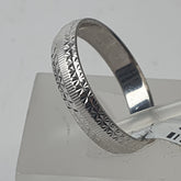 UNISEX SILVER RING 2.4GMS Ring Size M / 7 US